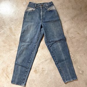 Vintage 80s two-toned denim Middy Jeans Juniors 7